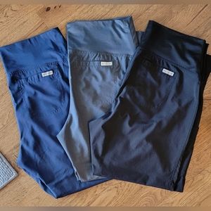 Large Med Couture Maternity Scrub Bottoms (set of 3)